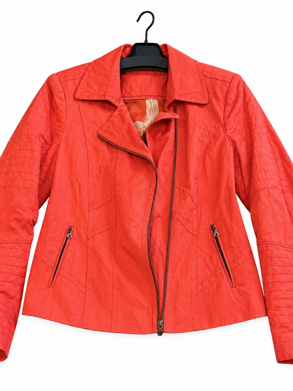 Vibrant orange  Jacket for Women